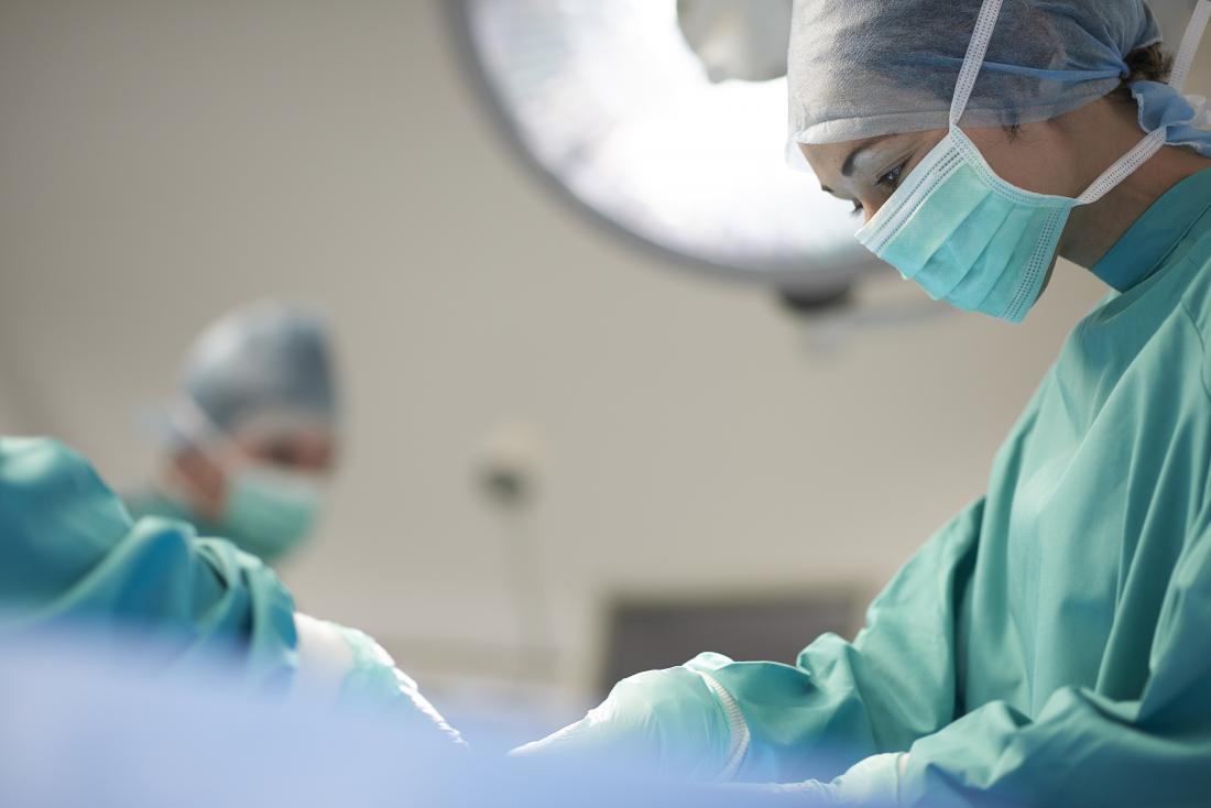 Surgeon performing Uvulopalatopharyngoplasty