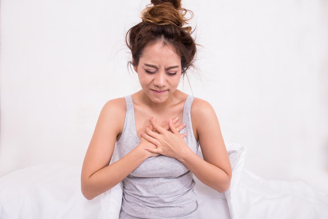 upper chest discomfort tired nervous mild cough