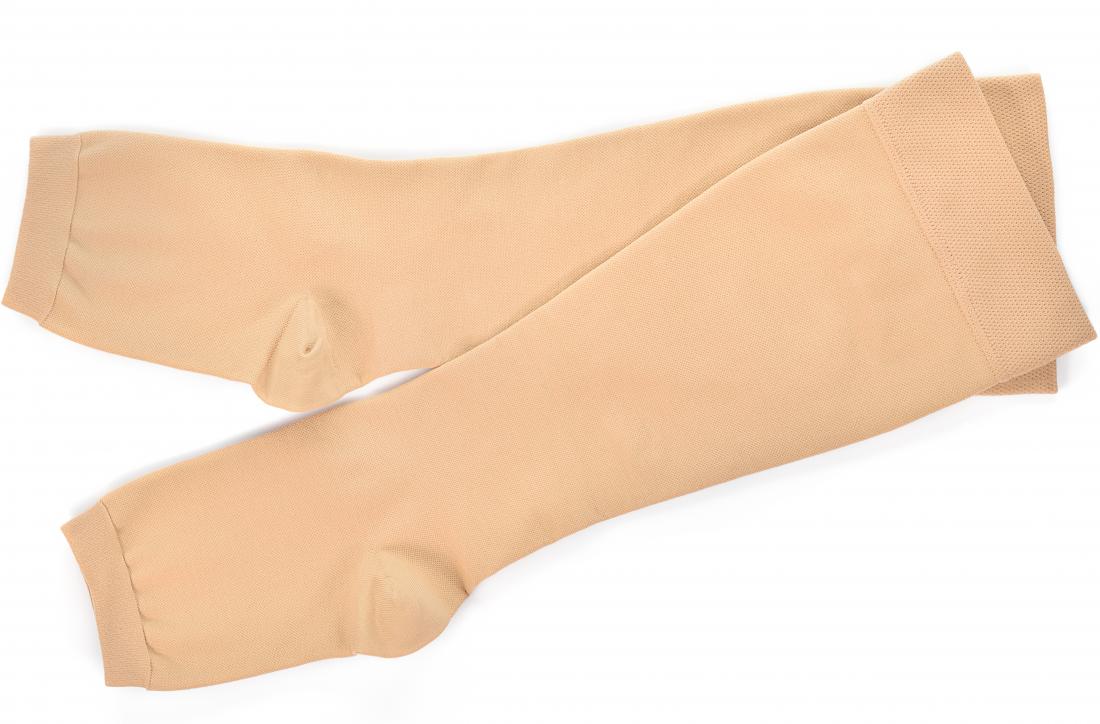 2 Zipper Pressure Compression Socks Support Stockings Leg - Open Toe Knee  High - 20-30 mmHg - Helps Circulation, Varicose Veins, Swollen Legs, Zipper  - Nude Regular Size (2 Pairs) - Walmart.com