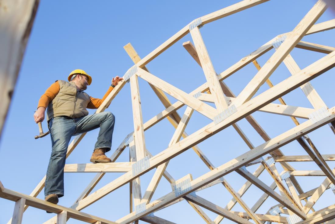 worker on scaffold
