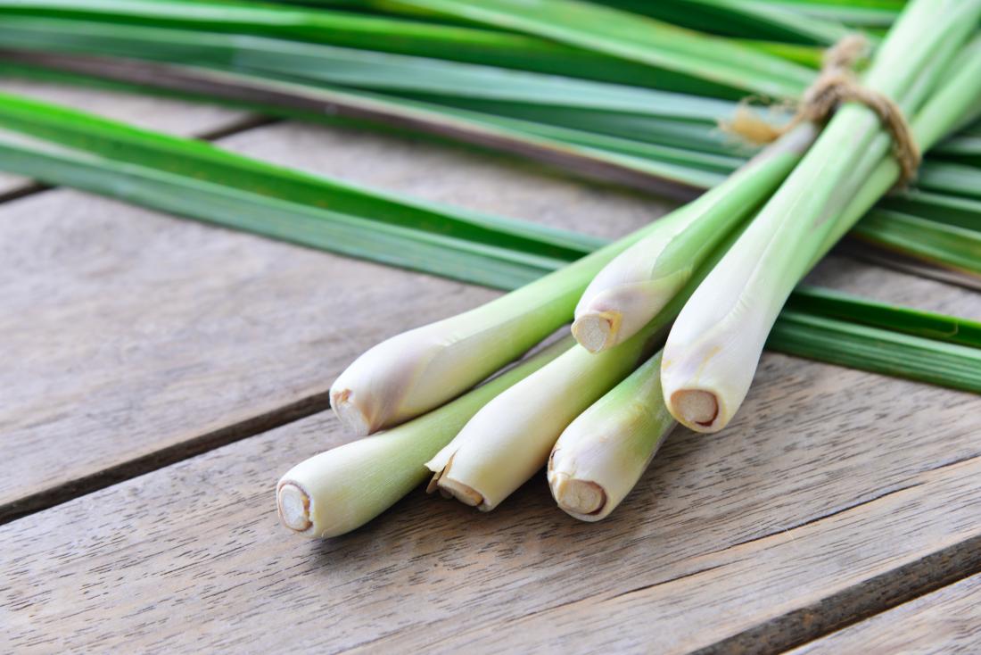 Lemongrass On A Wooden Background 