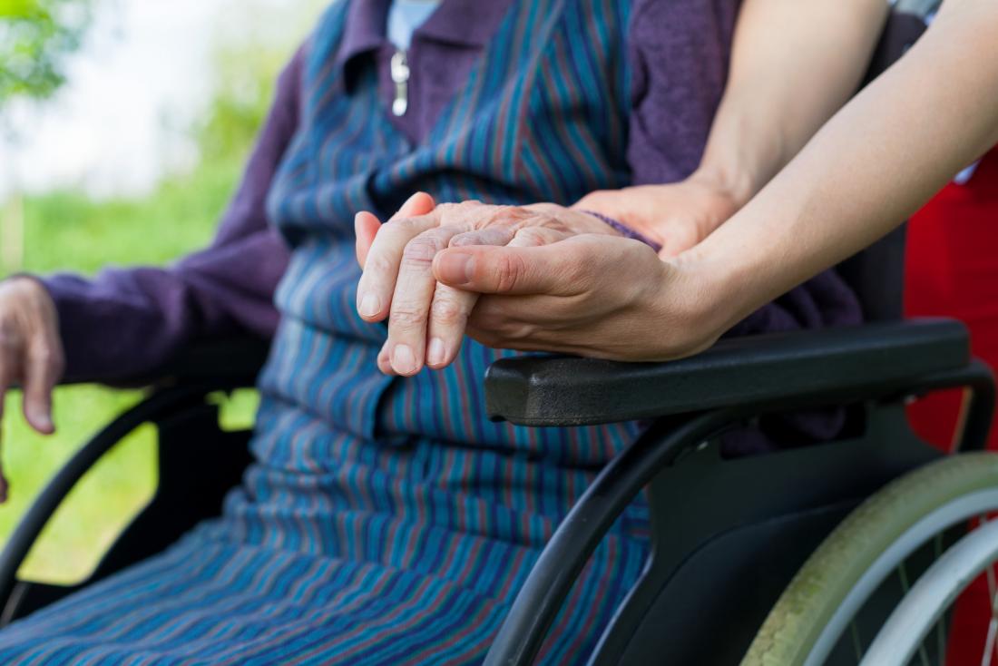 Older adult in wheelchair