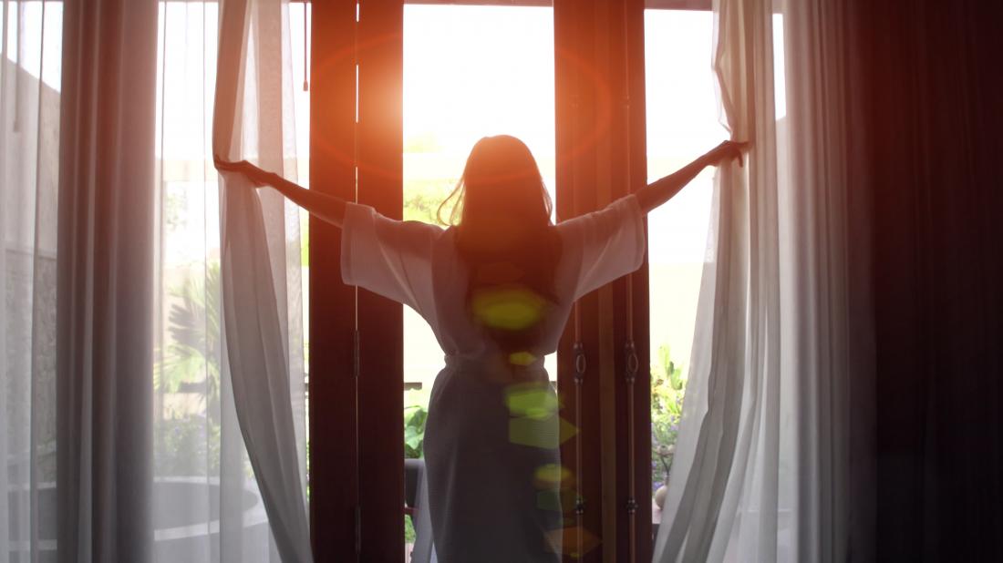 person enjoying sunrise