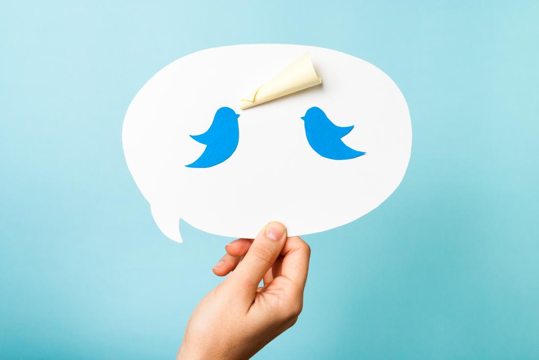 illustration of twitter speech bubble