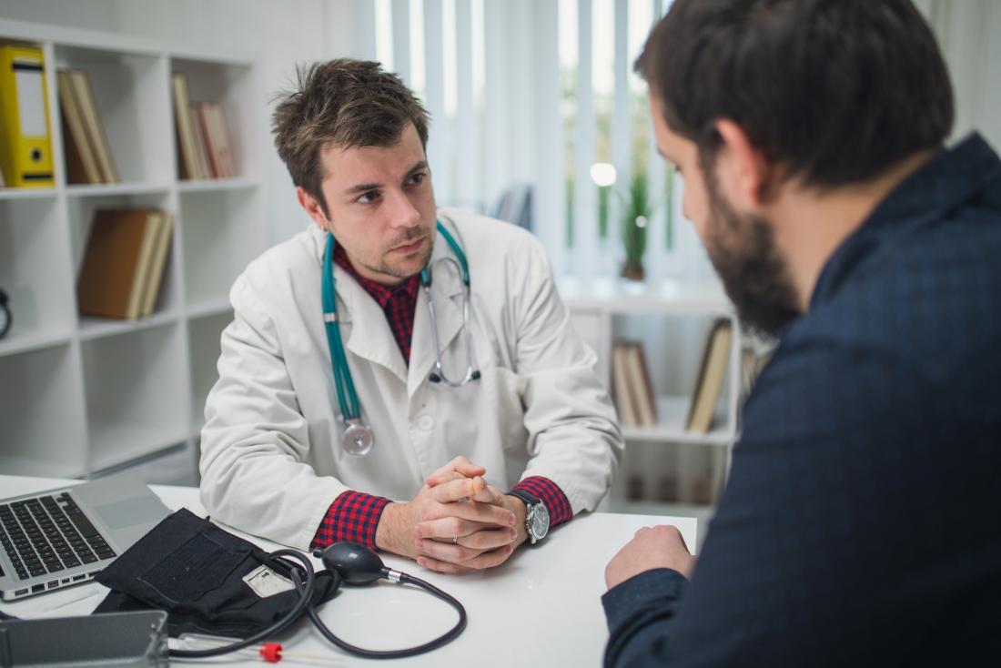 Doctor with patient
