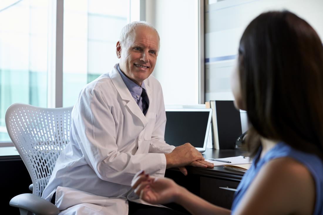 A doctor can explain the results of the serum albumin test.