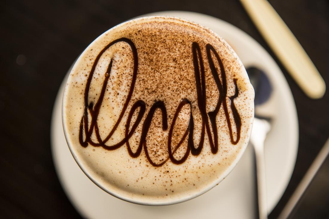 cup of decaf coffee