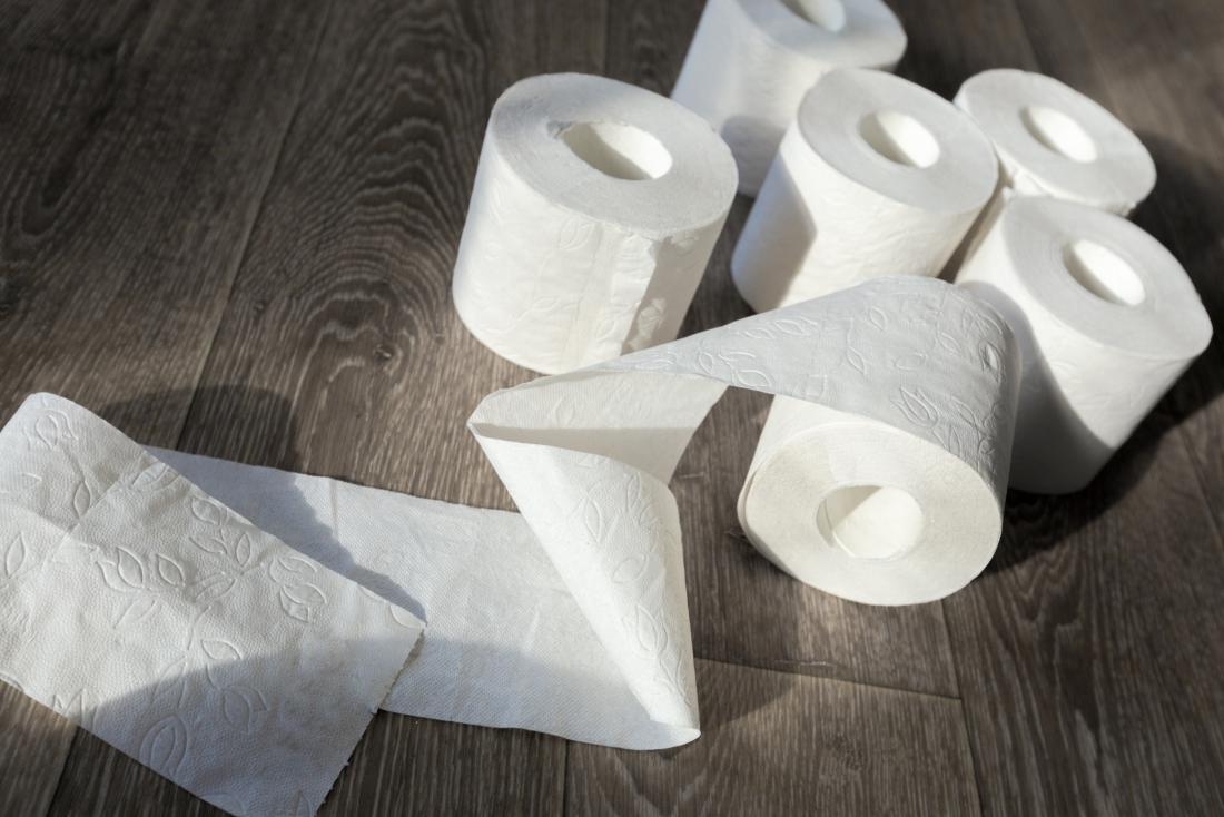 Lots of toilet rolls, possibly for explosive diarrhea