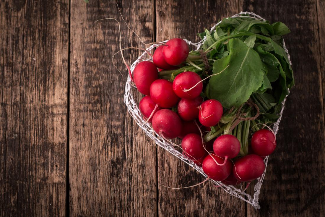 Radish heart shape