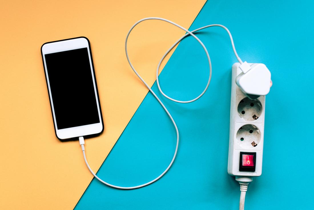 iPhone and charger