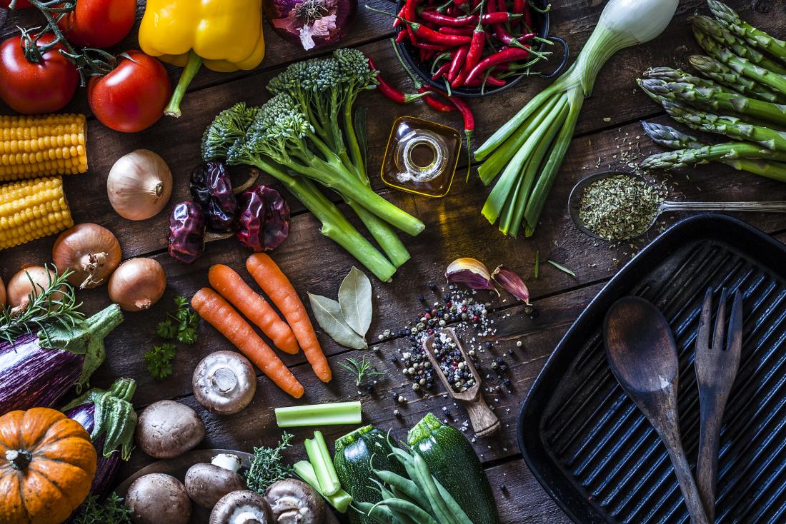 healthy diet spread
