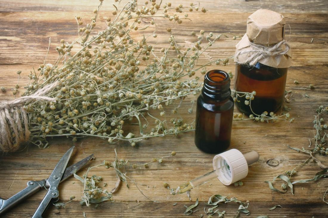 wormwood as an oil and dried herb