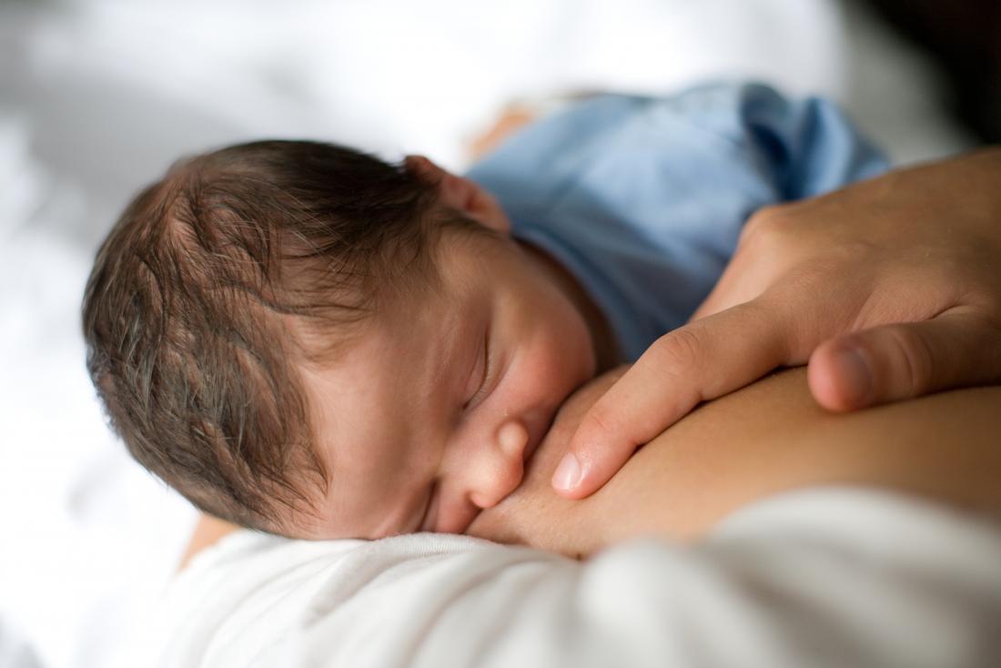 Baby breastfeeding