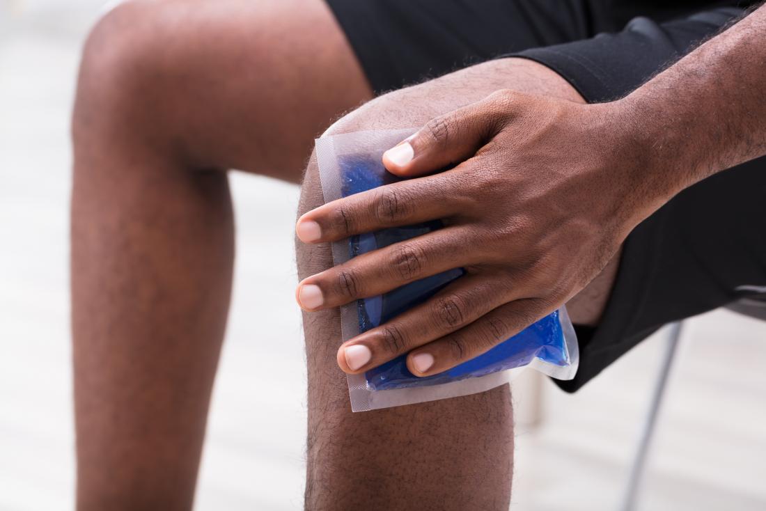 Rheumatoid arthritis swelling ice pack
