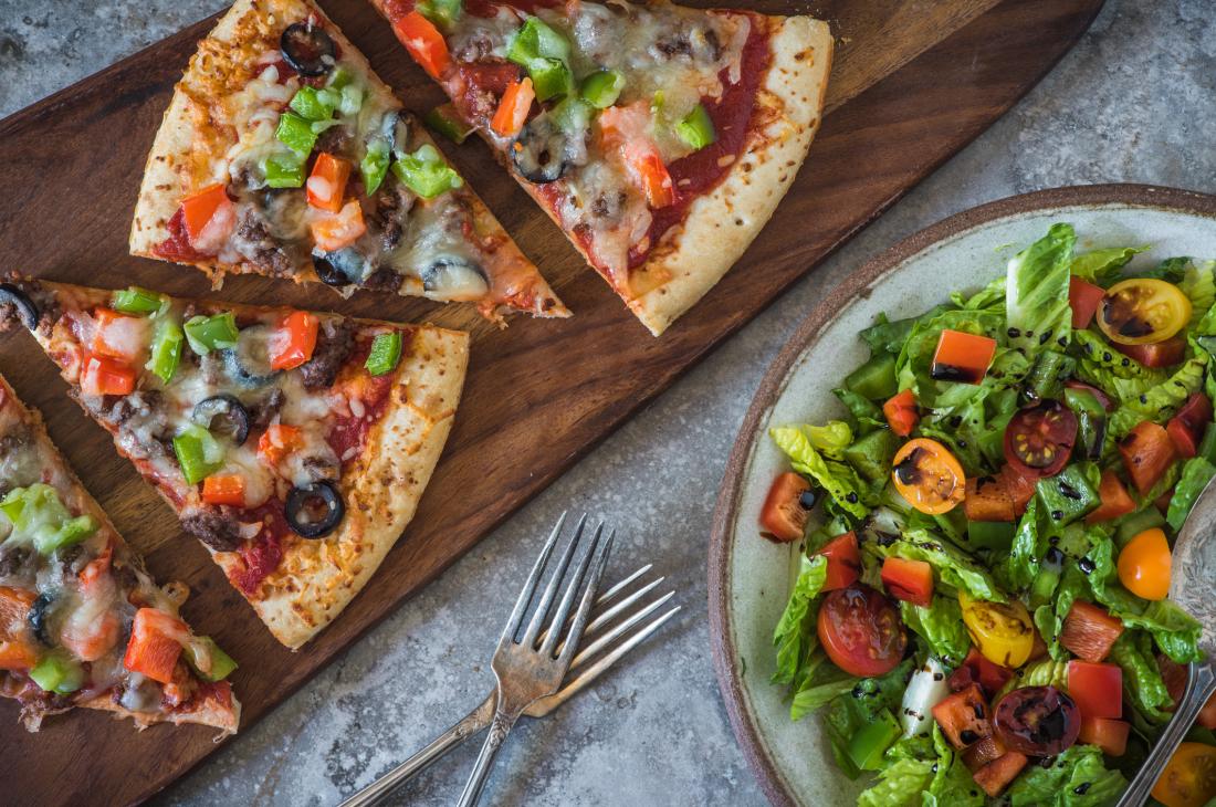 pizza versus salad
