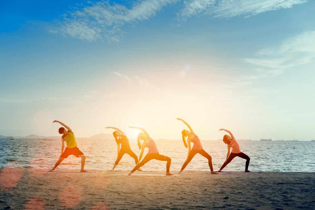 Yoga sunset