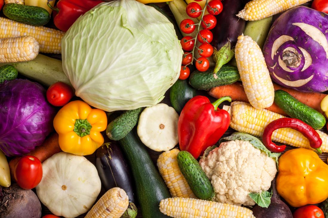A diet that is rich in fresh vegetables and fruits