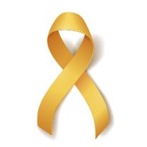 Childhood cancer ribbon