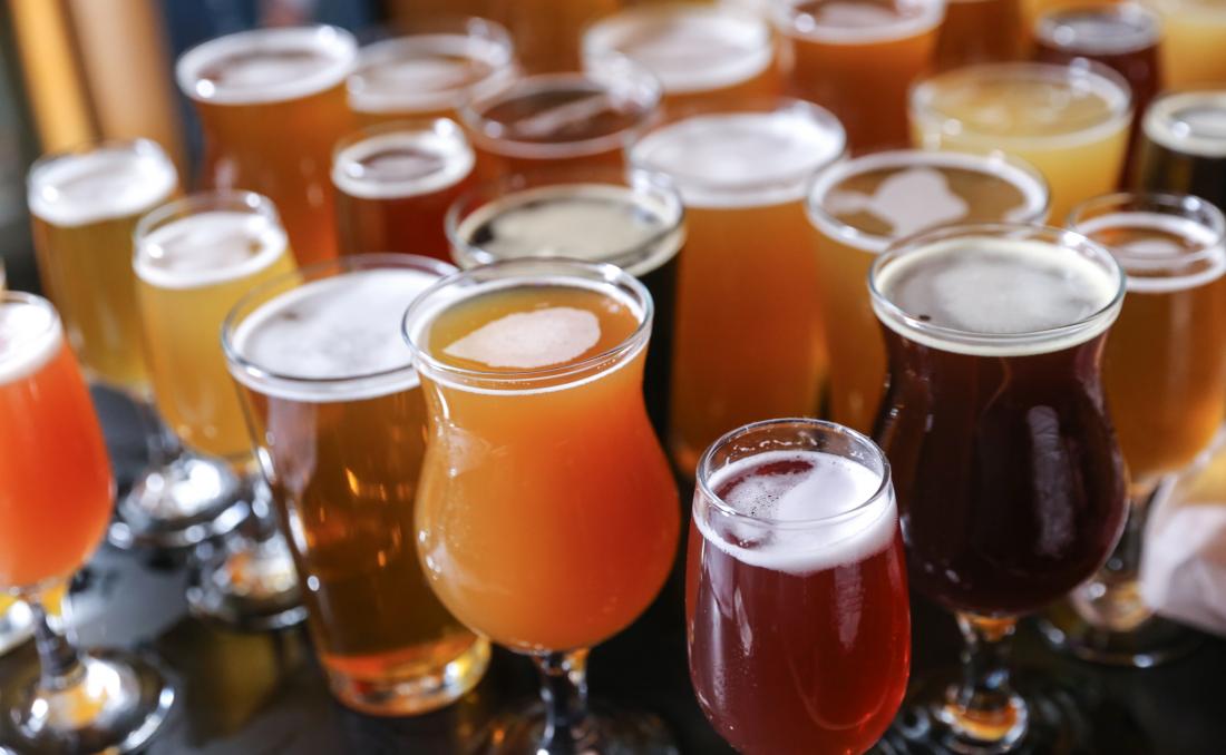 Selection of beers