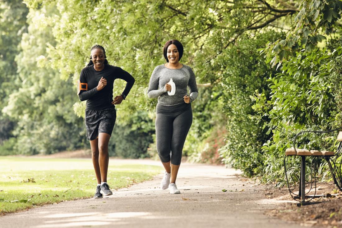 two women running in park Losing Excess Fat With Ultrashape