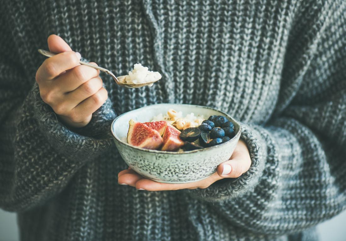 put food in smaller quantities on smaller plates and eat more slowly