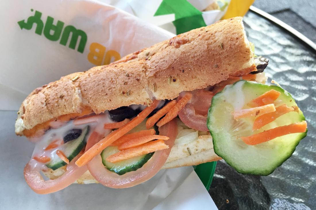 Low calorie deals subway sandwiches