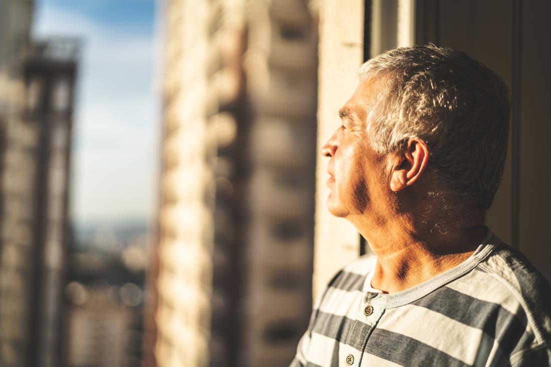 Wistful older adult