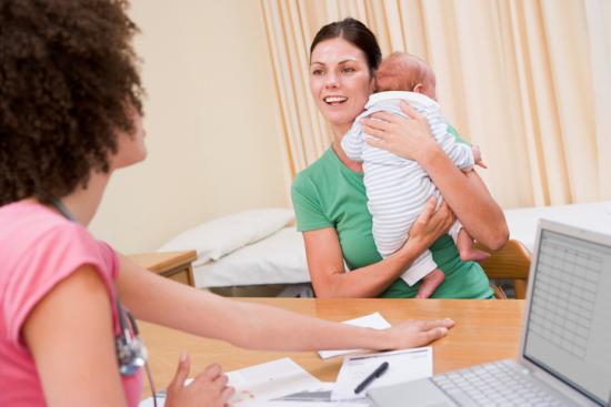 A person should see a pediatrician if a child's tear ducts to not clear after several months.