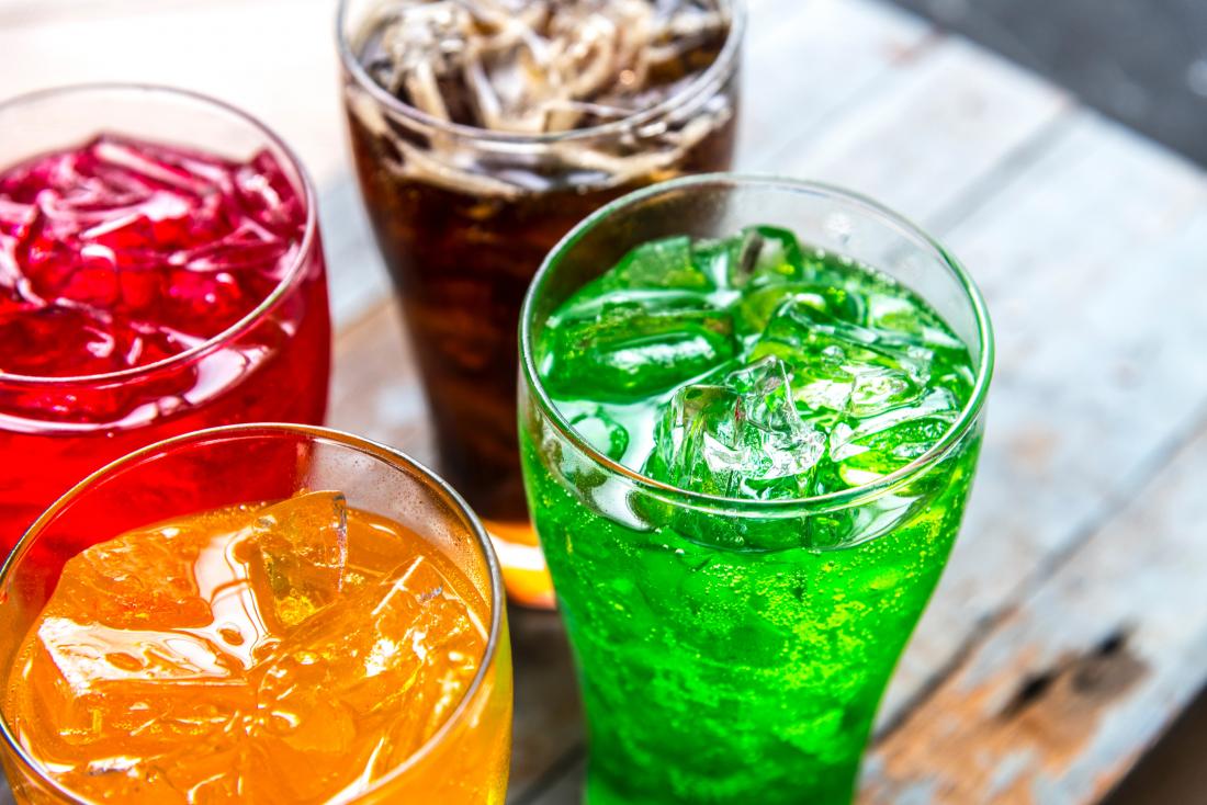 selection of soft drinks