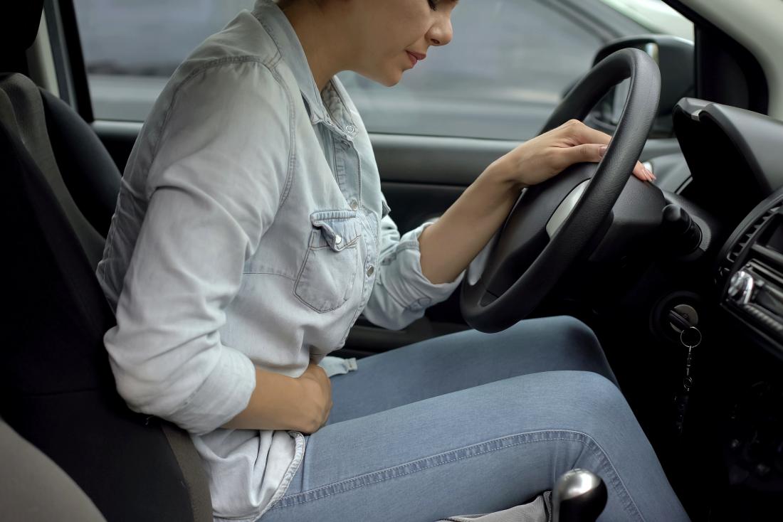 Girl Pees While Driving