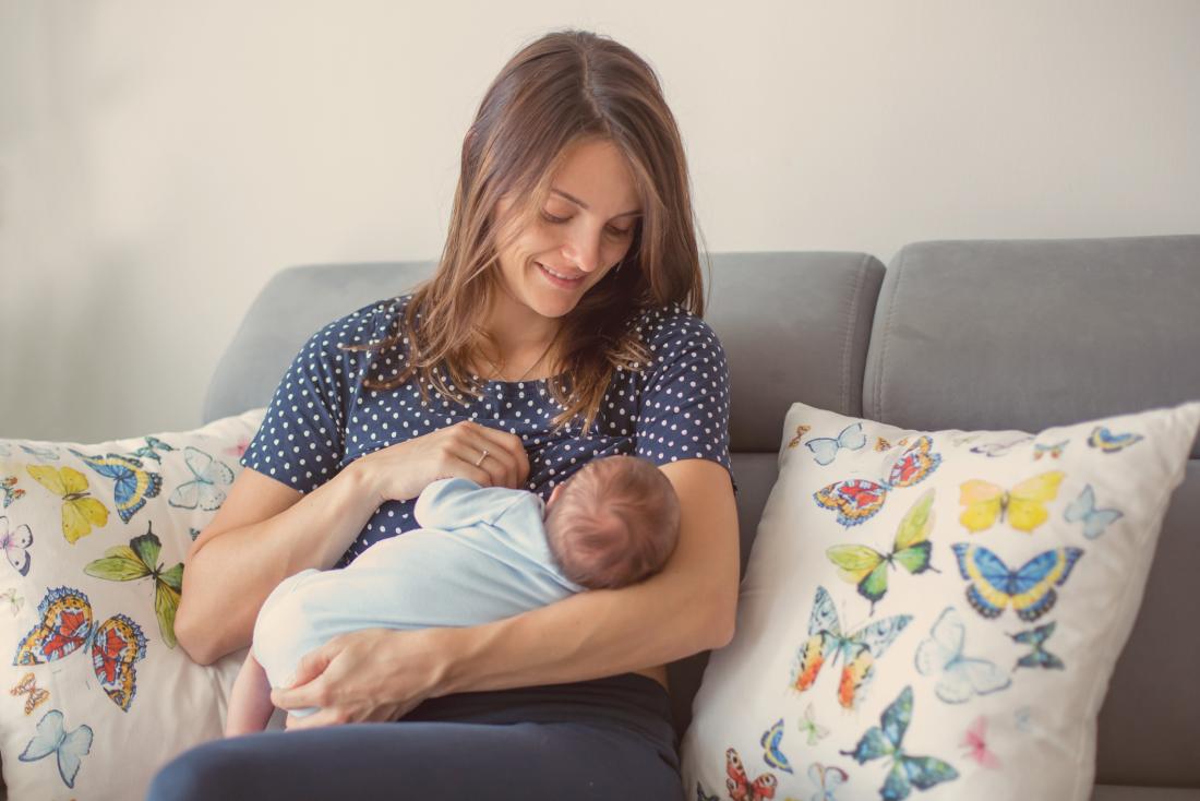 woman breastfeeding