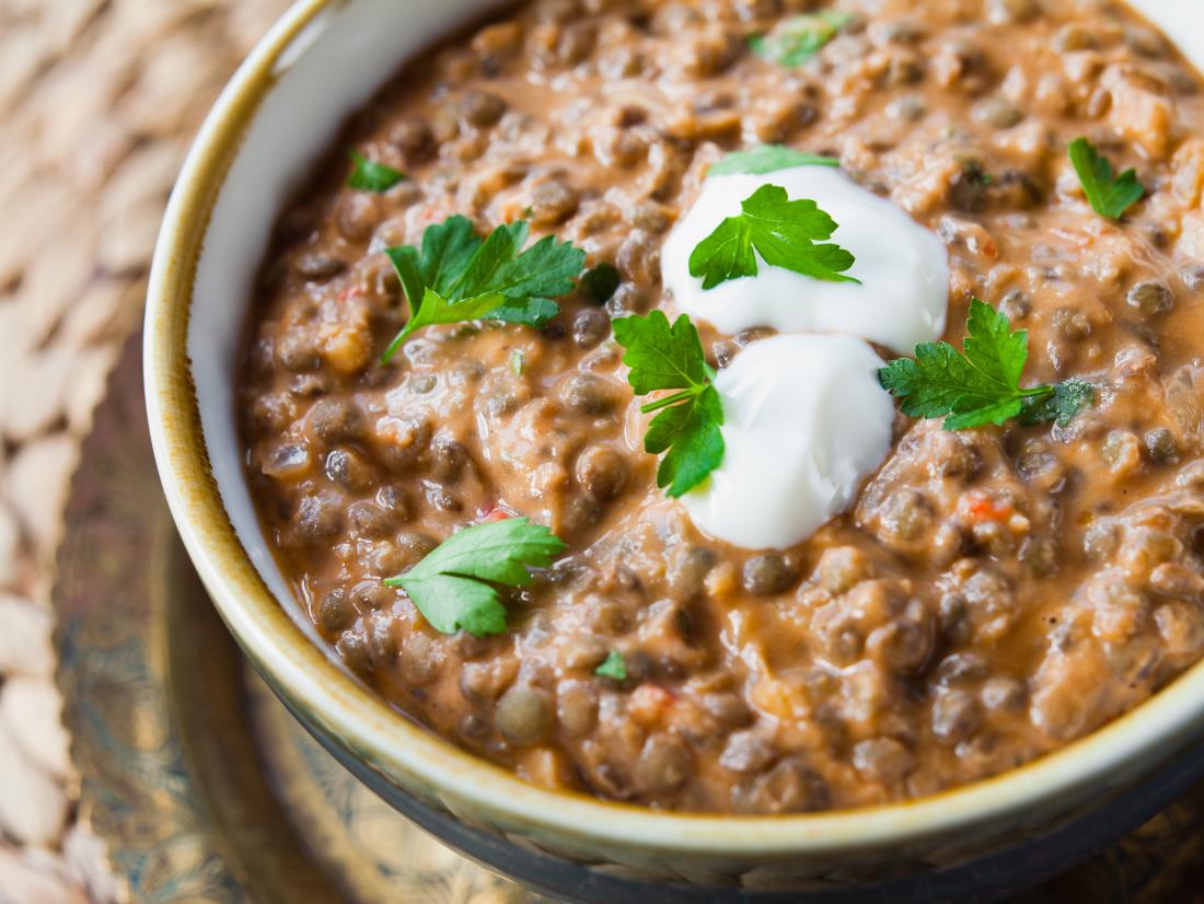 Crockpot sweet potato lentils