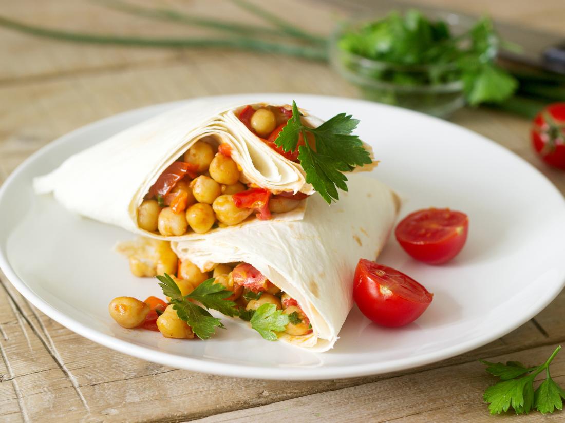 Gluten-free vegan wraps