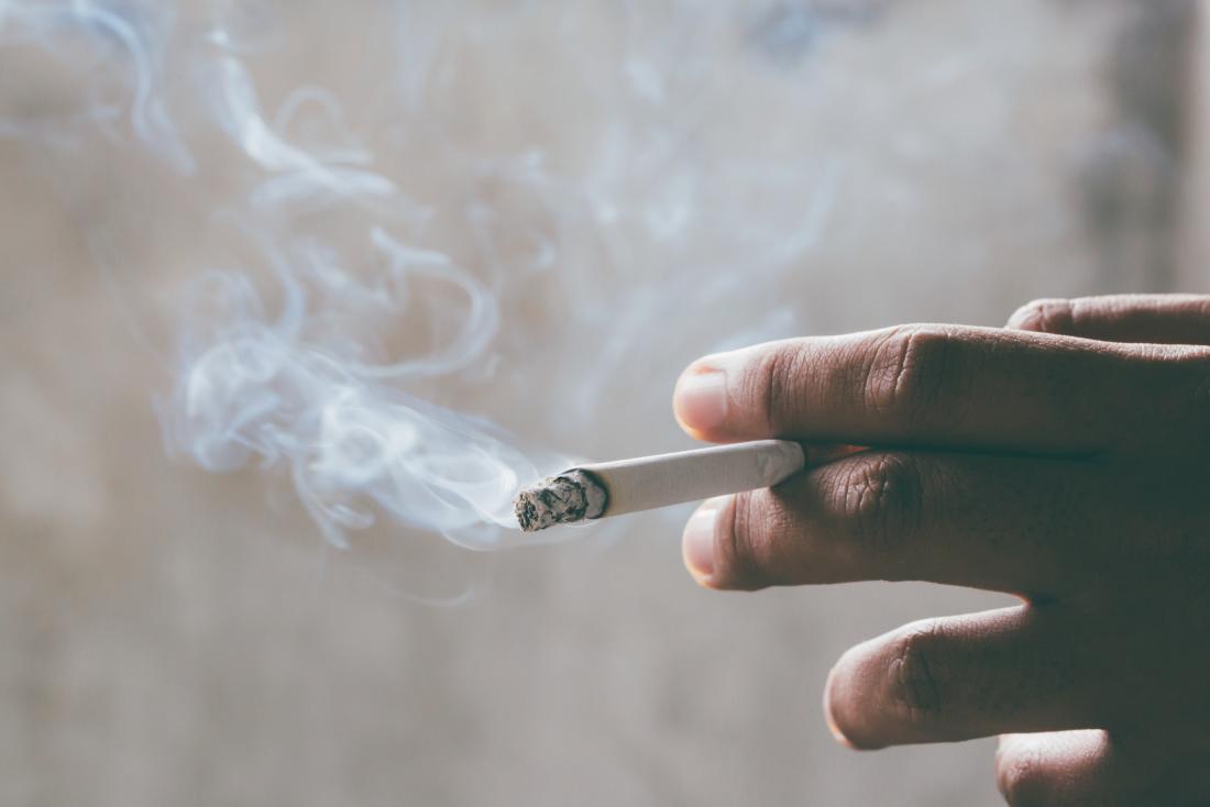 Smoking may increase a person's risk of hiatal hernia.