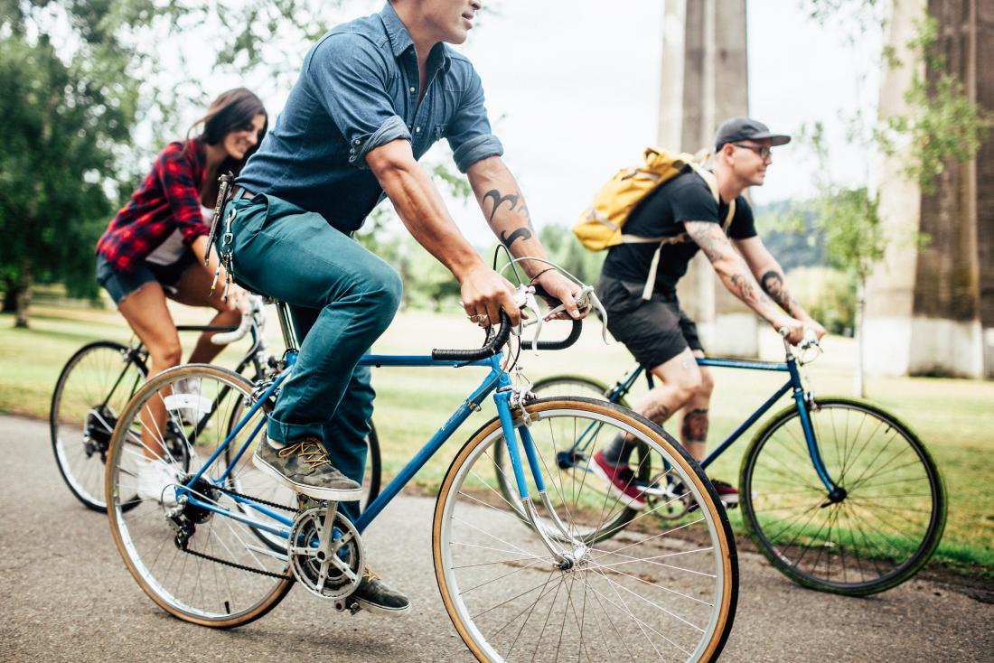 cycling with friends