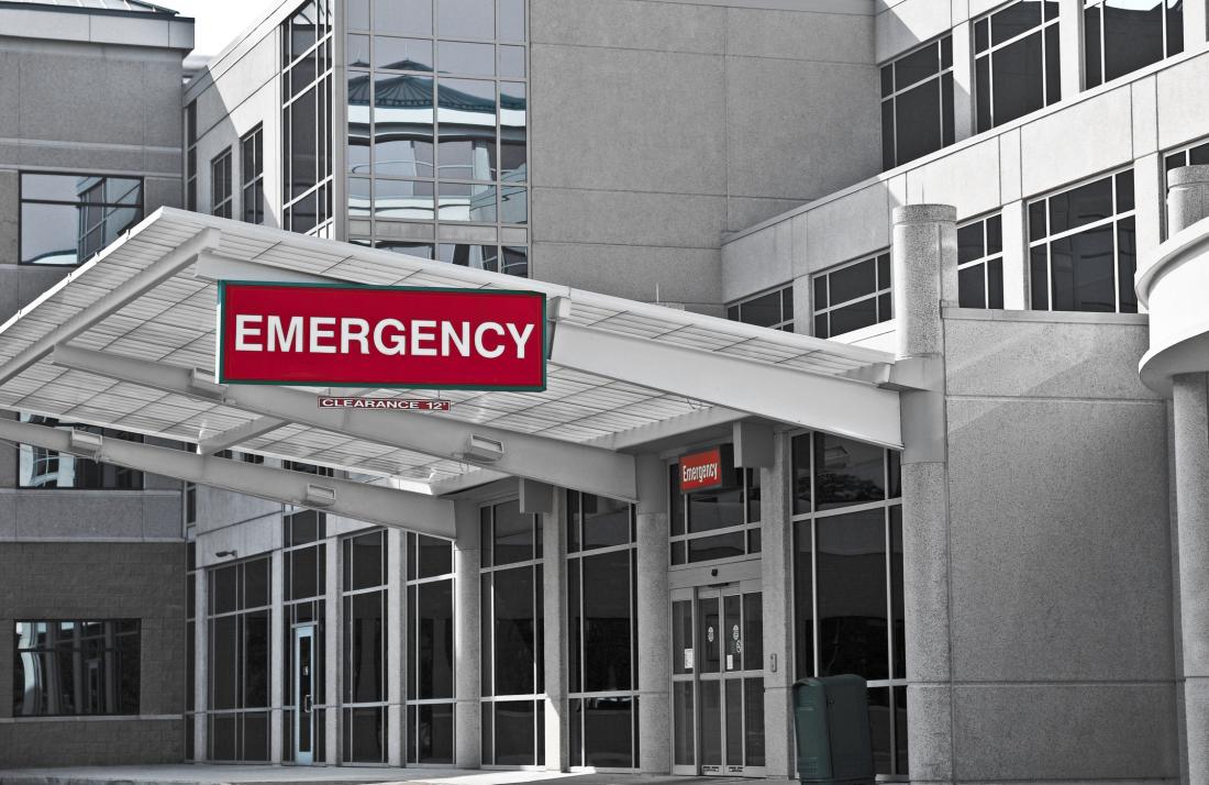 emergency sign at a hospital