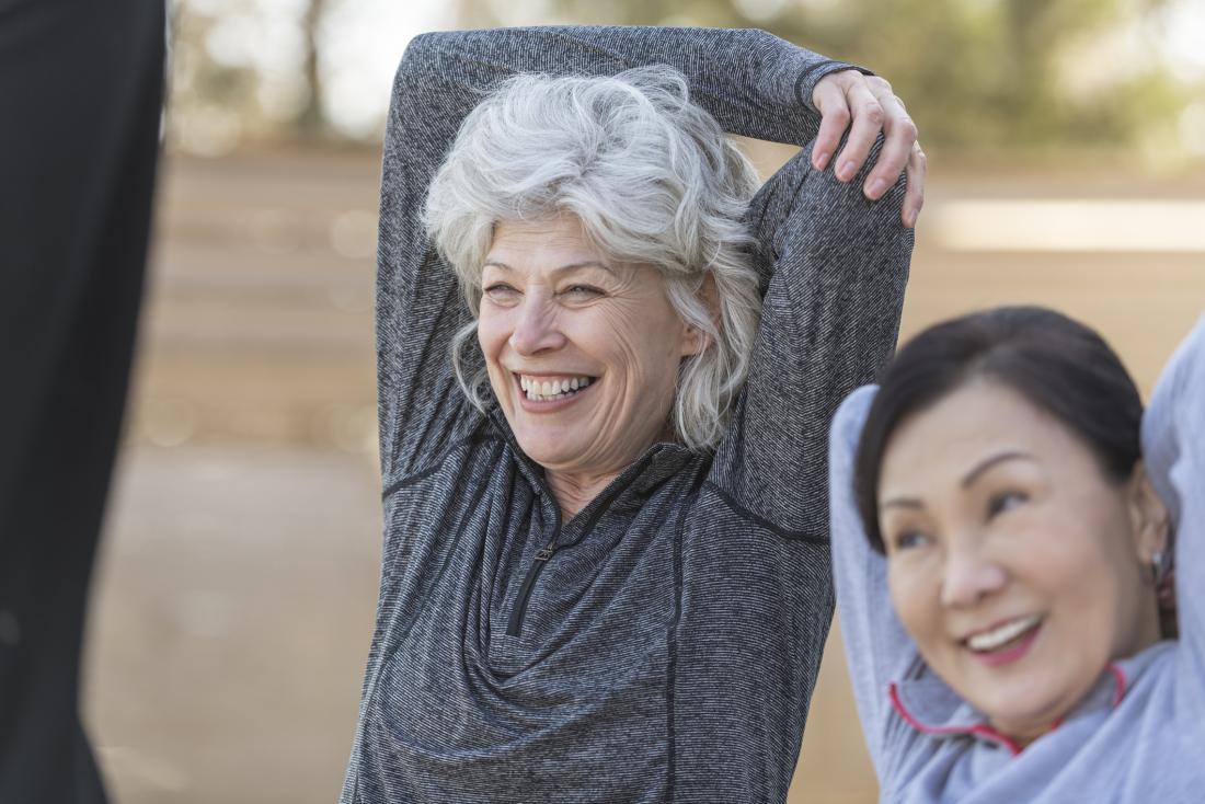 Older adults limbering up