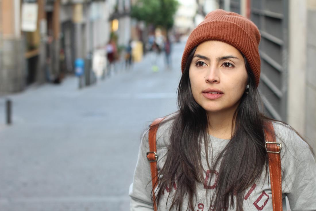 Pensive younger woman