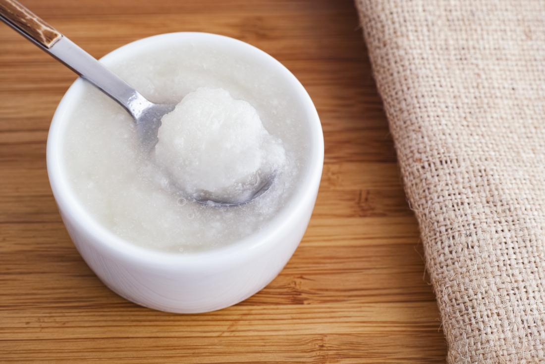 coconut oil has soothing and antiseptic qualities