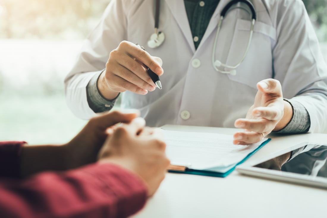 A doctor may take a person's medical history to diagnose the cause of pain.