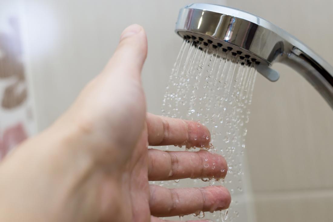 Fatty takes a hot shower without knowing that she was filmed