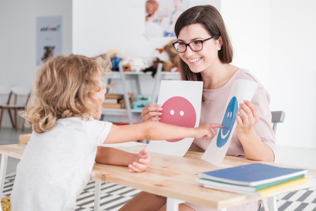 Child with ADHD has a therapy session alongside taking methylphenidate.