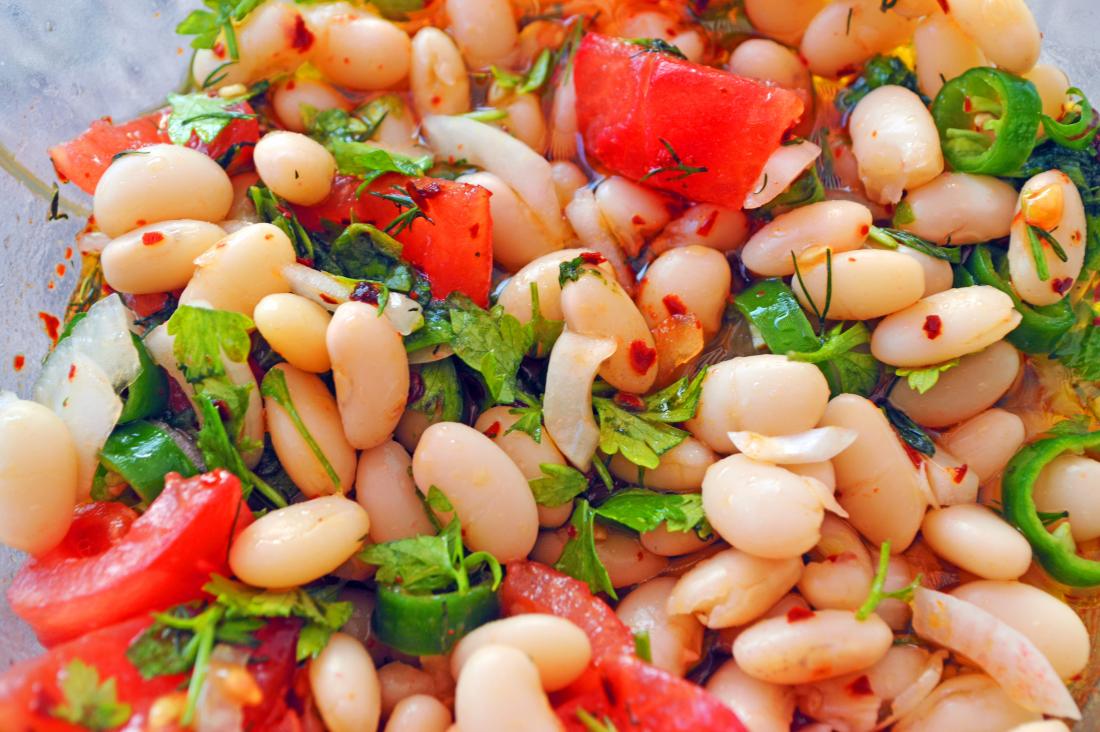 a bean salad vegetarians and vegans may find legumes a good source of protein