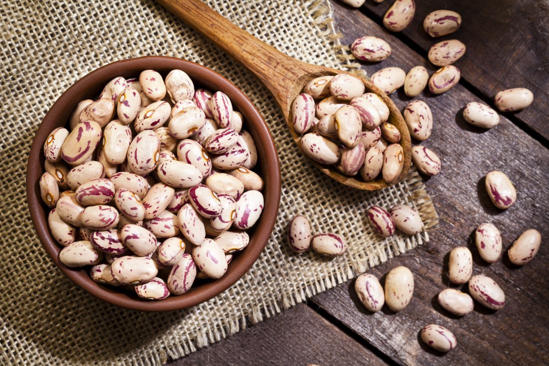 a bowl of Pinto beans