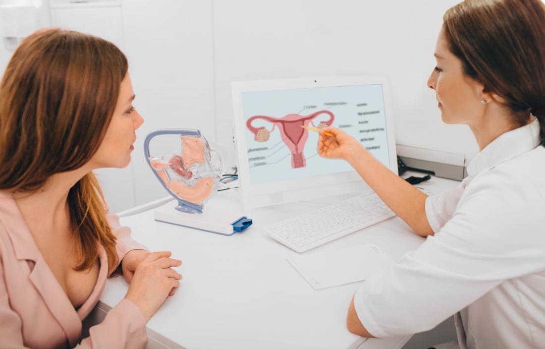 a doctor explaining loose vagina to a woman