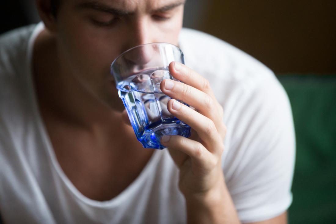 low urine output drinking water
