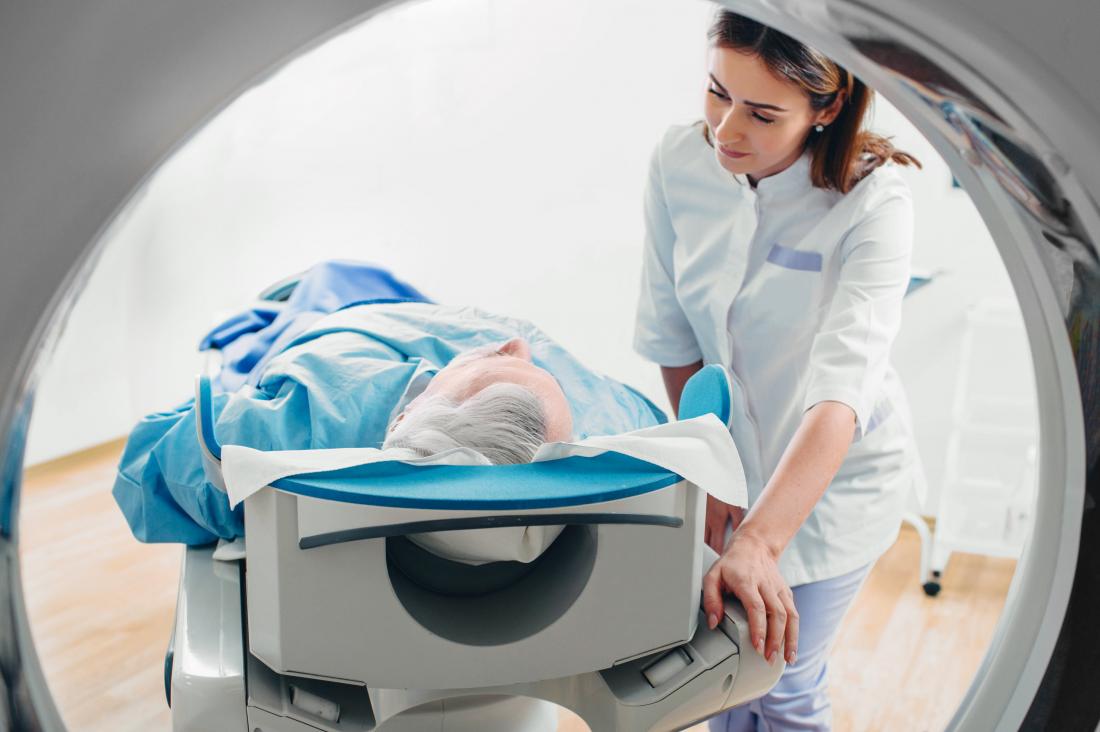 patient having a ct scan