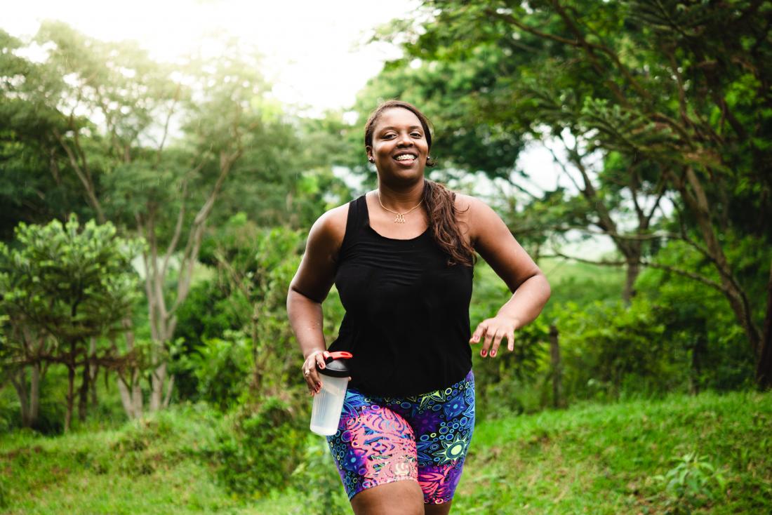 woman jogging or running to lose weight and stay fit