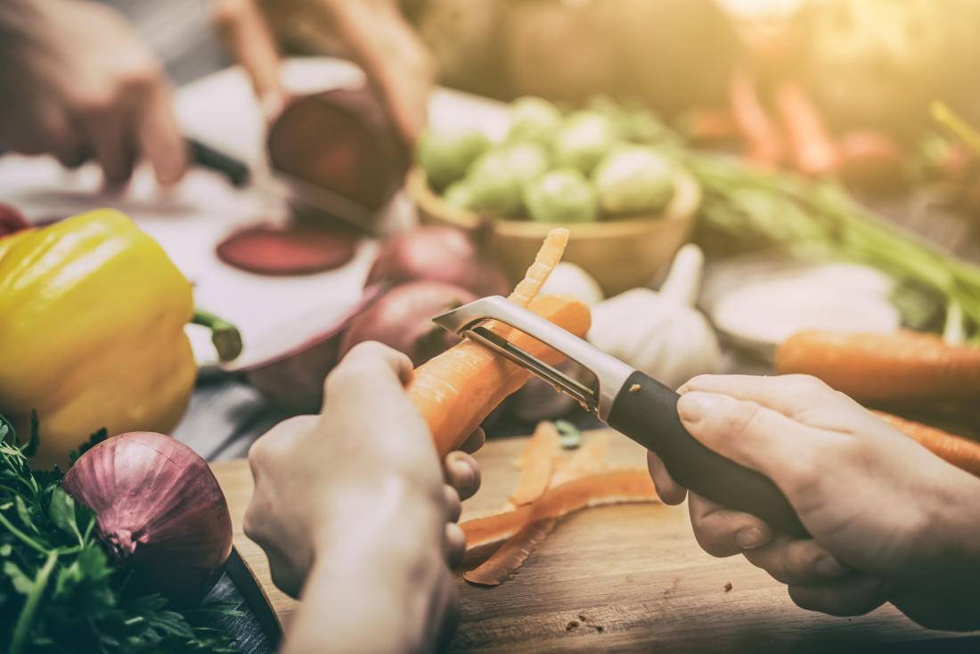 Cutting vegetables