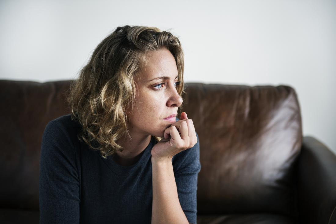 pensive woman